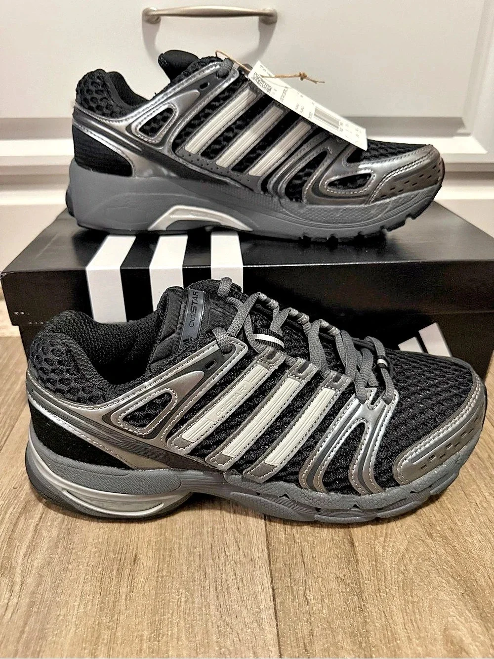 Adidas Adistar Control 5 Women's Athletic Shoes Black & Gray US 7.5 NWT